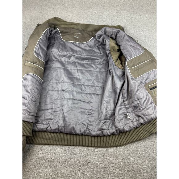 Calvin Klein Men's Size XL Olive Green Full-Zip Bomber Jacket - Picture 4 of 10